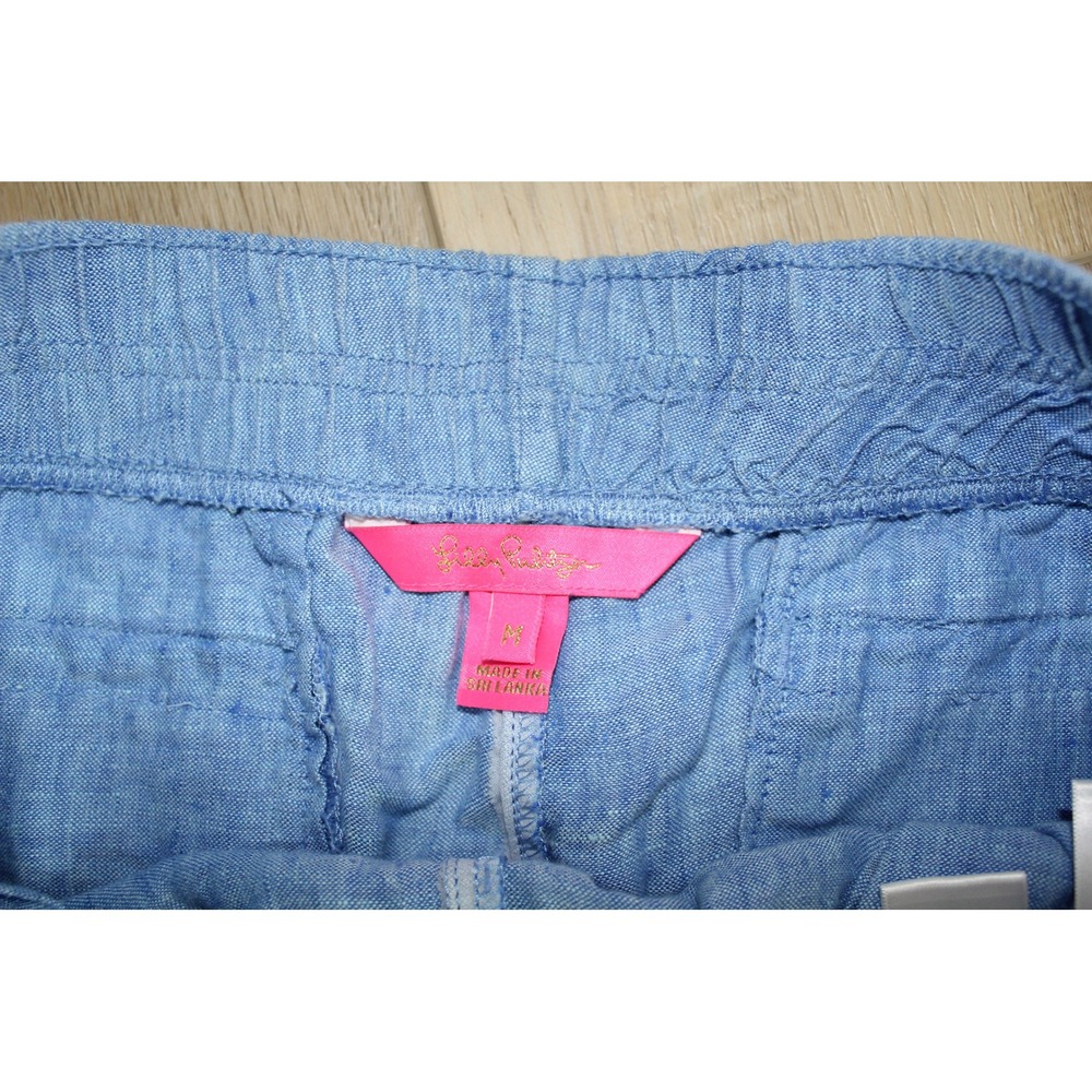 Lilly Pulitzer Light Blue Scallop Hem Shorts - Picture 8 of 11